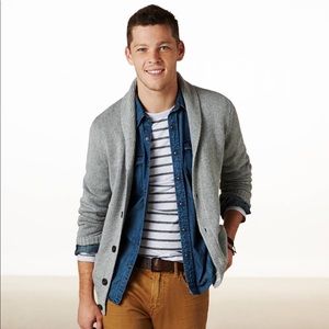 Mens American Eagle Shawl Cardigan Sweater